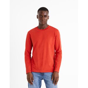 Celio Long Sleeve T-Shirt Cesolaceml - Men Červená Xxl Celio Long Sleeve T-Shirt Cesolaceml - Men Červená Xxl