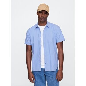 Gap Poplin Shirt Standard Fit - Men'S Svetlomodrá S Gap Poplin Shirt Standard Fit - Men'S Svetlomodrá S