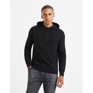 Celio Velvet Sweatshirt - Mens Čierna S Celio Velvet Sweatshirt - Mens Čierna S