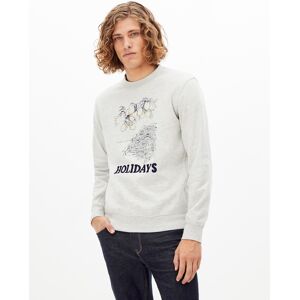 Celio Repos Holidays Sweatshirt - Mens Šedá Xl Celio Repos Holidays Sweatshirt - Mens Šedá Xl