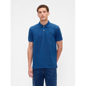 Gap Piqué Polo Tričko Modrá S Gap Piqué Polo Tričko Modrá S