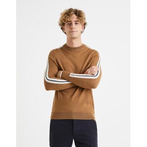 Hnedý Sveter S Prímesou Vlny Celio Veritas Hnedá S Hnedý Sveter S Prímesou Vlny Celio Veritas Hnedá S