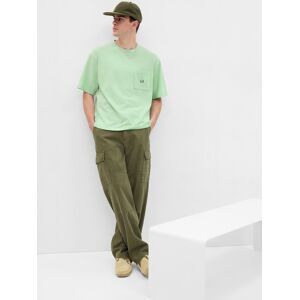 Svetlozelené Pánske Oversize Tričko Gap Kaki S Svetlozelené Pánske Oversize Tričko Gap Kaki S