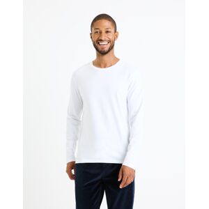 Celio Geuniml Long Sleeve T-Shirt - Mens Biela M Celio Geuniml Long Sleeve T-Shirt - Mens Biela M
