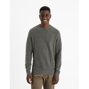 Šedý Pánsky Basic Sveter Celio Felinode Šedá S Šedý Pánsky Basic Sveter Celio Felinode Šedá S