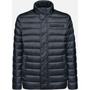 Dark Blue Men'S Quilted Jacket Geox Warrens - Mens Čierna 52 Dark Blue Men'S Quilted Jacket Geox Warrens - Mens Čierna 52