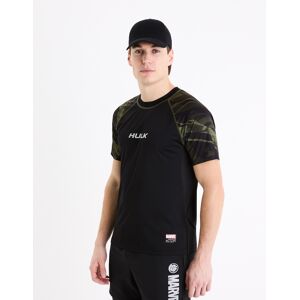 Čierne Pánske Športové Tričko Celio Marvel Hulk Čierna S Čierne Pánske Športové Tričko Celio Marvel Hulk Čierna S