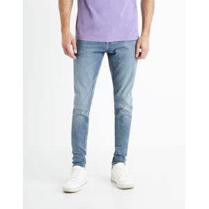 Svetlomodré Pánske Skinny Fit Džínsy Celio Foskinny1 Biela 30 Svetlomodré Pánske Skinny Fit Džínsy Celio Foskinny1 Biela 30