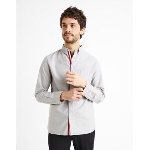 Celio Shirt Regular Caolinea - Mens Šedá S Celio Shirt Regular Caolinea - Mens Šedá S