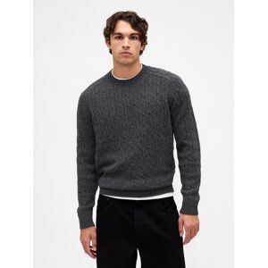 Gap Knitted Merino Wool Sweater - Men'S Čierna Xl Gap Knitted Merino Wool Sweater - Men'S Čierna Xl