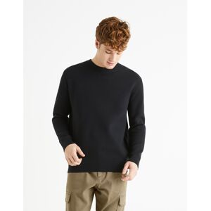 Čierny Pánsky Basic Sveter Celio Beclo Šedá S Čierny Pánsky Basic Sveter Celio Beclo Šedá S
