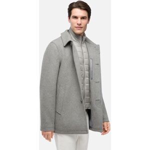 Grey Men'S Coat Geox Monreale - Men'S Šedá 56 Grey Men'S Coat Geox Monreale - Men'S Šedá 56