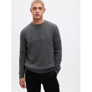 Šedý Pánsky Basic Sveter Gap Šedá L Šedý Pánsky Basic Sveter Gap Šedá L