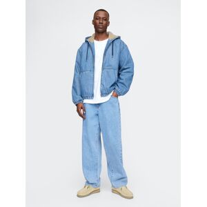 Gap Denim Oversize Sherpa Sweatshirt - Men'S Modrá Xl Gap Denim Oversize Sherpa Sweatshirt - Men'S Modrá Xl