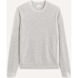 Svetlošedý Basic Sveter Celio Tepic Šedá S Svetlošedý Basic Sveter Celio Tepic Šedá S