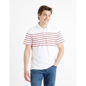 Celio Polo T-Shirt Fenec - Mens Biela S Celio Polo T-Shirt Fenec - Mens Biela S