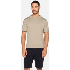 GEOX Béžový Pánsky Polokoš Knit Čierna M GEOX Béžový Pánsky Polokoš Knit Čierna M