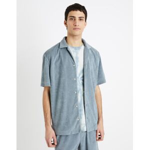 Celio Dabob Terry Shirt - Mens Šedá Xl Celio Dabob Terry Shirt - Mens Šedá Xl