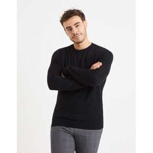 Čierny Pánsky Basic Sveter Celio Čierna S Čierny Pánsky Basic Sveter Celio Čierna S