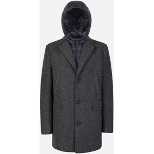 Grey Men'S Coat Geox Claudio - Men'S Modrá 52 Grey Men'S Coat Geox Claudio - Men'S Modrá 52