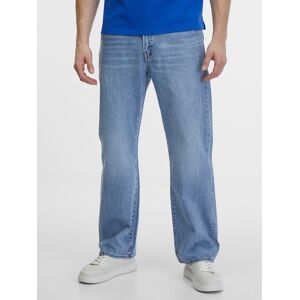 Modré Pánske Skrátené Stright Fit Rifle Gap Modrá 32x32 Modré Pánske Skrátené Stright Fit Rifle Gap Modrá 32x32