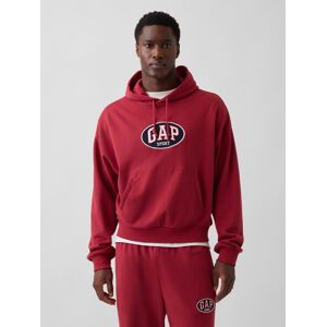 Gap Pánska Oversize Mikina S Logom Tmavočervená S Gap Pánska Oversize Mikina S Logom Tmavočervená S