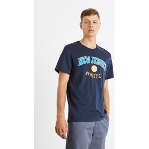 Celio T-Shirt New Jersey - Men'S Modrá M Celio T-Shirt New Jersey - Men'S Modrá M