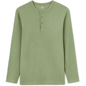 Celio Feplay Long Sleeve T-Shirt - Mens Zelená S Celio Feplay Long Sleeve T-Shirt - Mens Zelená S