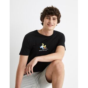 Celio The Simpsons T-Shirt - Mens Čierna S Celio The Simpsons T-Shirt - Mens Čierna S