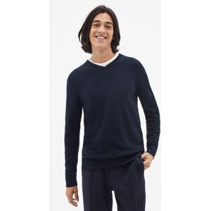 Tmavomodrý Basic Sveter Celio Sebase Čierna S Tmavomodrý Basic Sveter Celio Sebase Čierna S