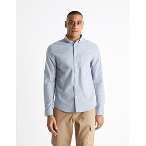 Košeľa Celio Baxford Regular Fit - Muži Šedá S Košeľa Celio Baxford Regular Fit - Muži Šedá S