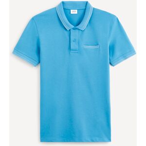 Celio Polo T-Shirt Belipock Pique - Mens Svetlomodrá S Celio Polo T-Shirt Belipock Pique - Mens Svetlomodrá S