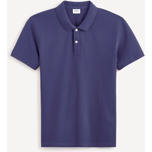 Celio Polo T-Shirt Teone Pique - Men'S Modrá S Celio Polo T-Shirt Teone Pique - Men'S Modrá S