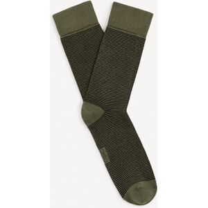 Kaki Pánske Pruhované Ponožky Celio Vicaire One Size Kaki Pánske Pruhované Ponožky Celio Vicaire One Size