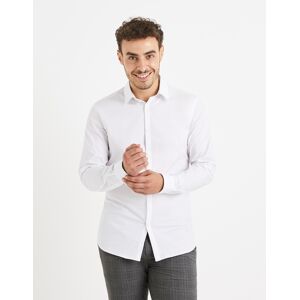 Pánska Košeľa Celio Vaxavier Biela Xl Pánska Košeľa Celio Vaxavier Biela Xl