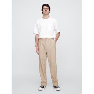 Gap Linen Trousers - Men'S Krémová Xxl Gap Linen Trousers - Men'S Krémová Xxl