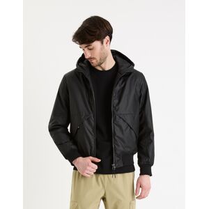 Čierna Pánska Bunda Celio Guhoodie Šedá S Čierna Pánska Bunda Celio Guhoodie Šedá S