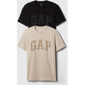 Gap Bavlnené Tričko S Logom, 2 Ks - Pánske Čierna Xs Gap Bavlnené Tričko S Logom, 2 Ks - Pánske Čierna Xs