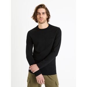 Čierne Pánske Basic Tričko S Vreckom Celio Čierna S Čierne Pánske Basic Tričko S Vreckom Celio Čierna S