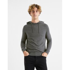 Šedá Pánska Basic Mikina Celio Šedá S Šedá Pánska Basic Mikina Celio Šedá S