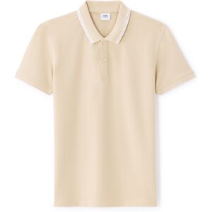 Celio Polo T-Shirt Leprime - Men'S Krémová Xxl Celio Polo T-Shirt Leprime - Men'S Krémová Xxl