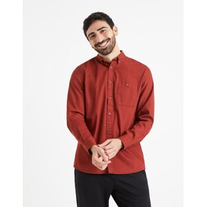 Celio Shirt Vatwill - Men'S Tmavočervená S Celio Shirt Vatwill - Men'S Tmavočervená S
