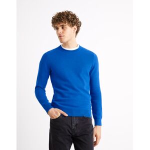 Celio Cotton Sweater Bepic - Mens Modrá S Celio Cotton Sweater Bepic - Mens Modrá S