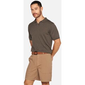 GEOX Khaki Pánske Polox Polo Hnedá L GEOX Khaki Pánske Polox Polo Hnedá L