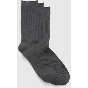 Sada Troch Párov Pánskych Ponožiek V Tmavosivej Farbe Gap Šedá One Size Sada Troch Párov Pánskych Ponožiek V Tmavosivej Farbe Gap Šedá One Size