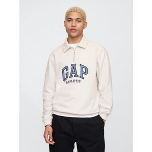 Gap Polo Sweatshirt With Logo - Men'S Biela M Gap Polo Sweatshirt With Logo - Men'S Biela M