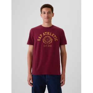 Gap Cotton T-Shirt With Logo - Men'S Tmavočervená M Gap Cotton T-Shirt With Logo - Men'S Tmavočervená M