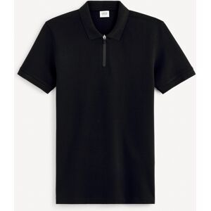 Čierne Pánske Basic Polo Tričko Celio Gebenoit Čierna S Čierne Pánske Basic Polo Tričko Celio Gebenoit Čierna S