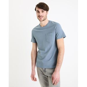 Modré Pánske Basic Tričko Celio Gepik Šedá S Modré Pánske Basic Tričko Celio Gepik Šedá S