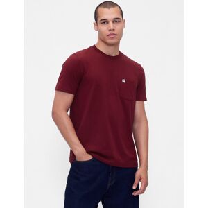 Gap T-Shirt With Pocket - Men'S Tmavočervená Xs Gap T-Shirt With Pocket - Men'S Tmavočervená Xs